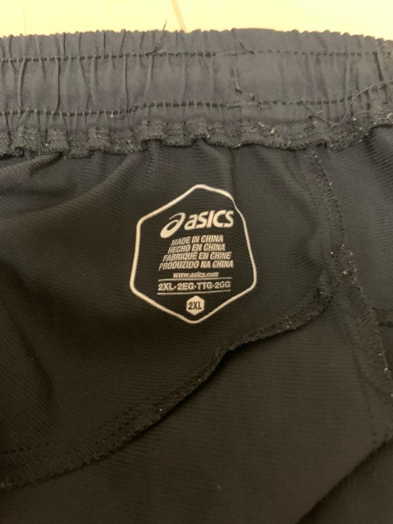 ASICS ジャージ上下セット A77蛍光イエロー/ブラック