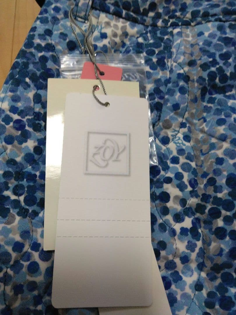 【新品】ZOY ゾーイ 中綿入り ブルー系柄模様 スカート サイズ36