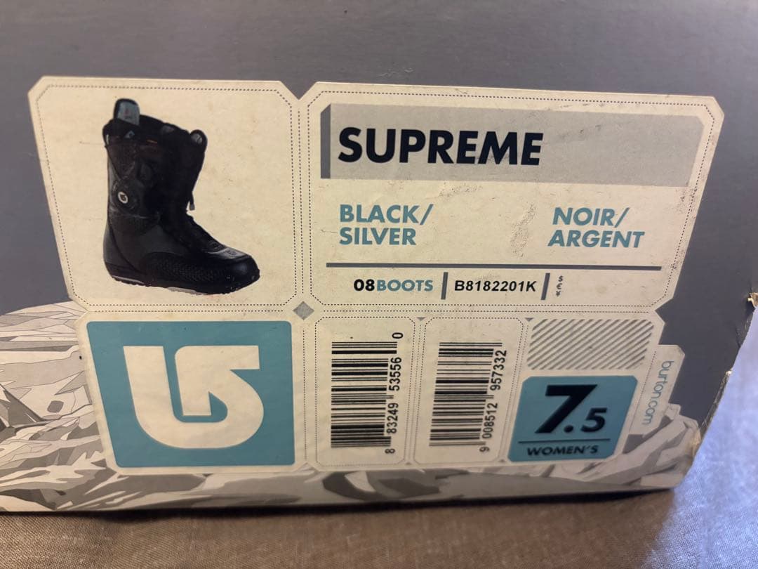 Burton supreme 女性用　ブーツ 24.5cm ブラック上位モデル
