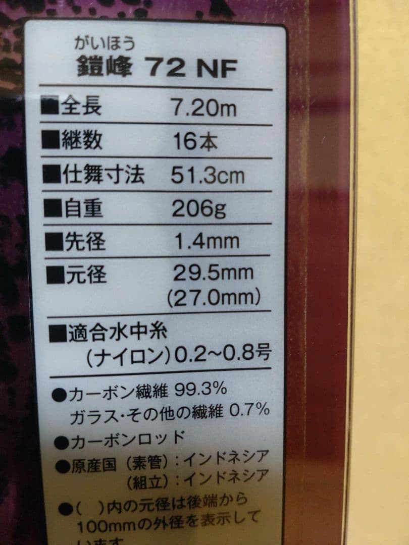 シマノ　鎧峰　72