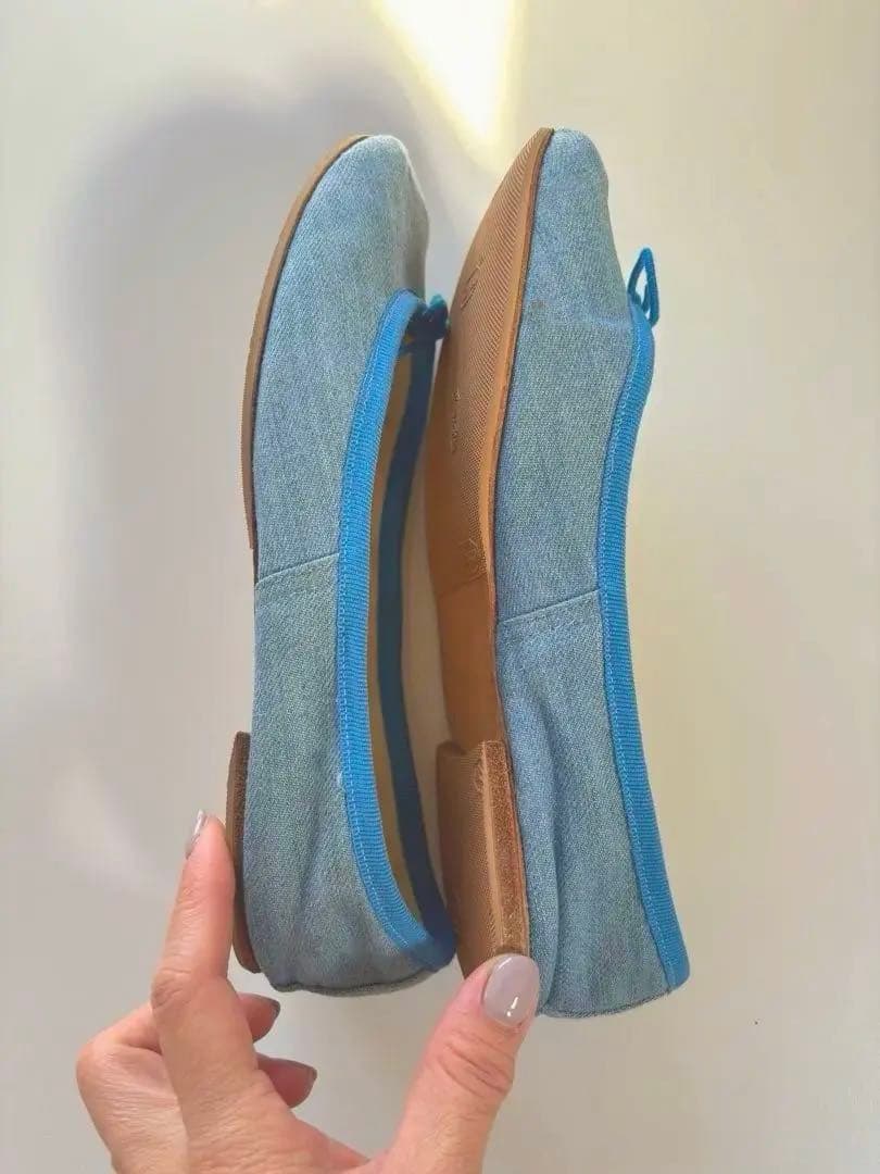 E. Porselli デニム　サイズ38 バレエshoes