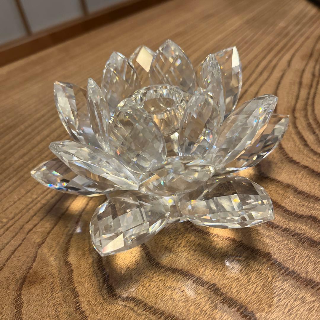 スワロフスキー キャンドルホルダー ラージサイズ Lサイズ 未使用 クリスマス