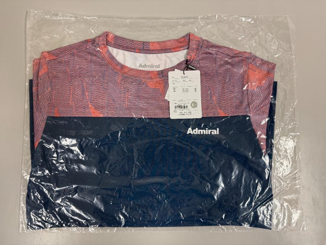 アドミラル スリットヘムグラフィックTEE (ATLA502) ネイビー