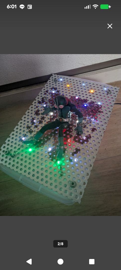 仮面ライダー旧1号！第一話？本郷猛ショッカー改造手術変身直後LED点滅点灯あり
