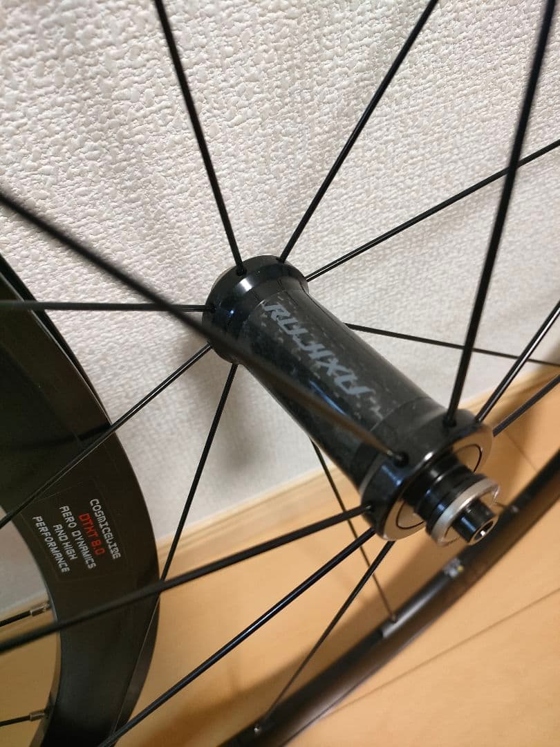 走行500km 美品 700c ロードバイクホイール RUJIXU ディープリム