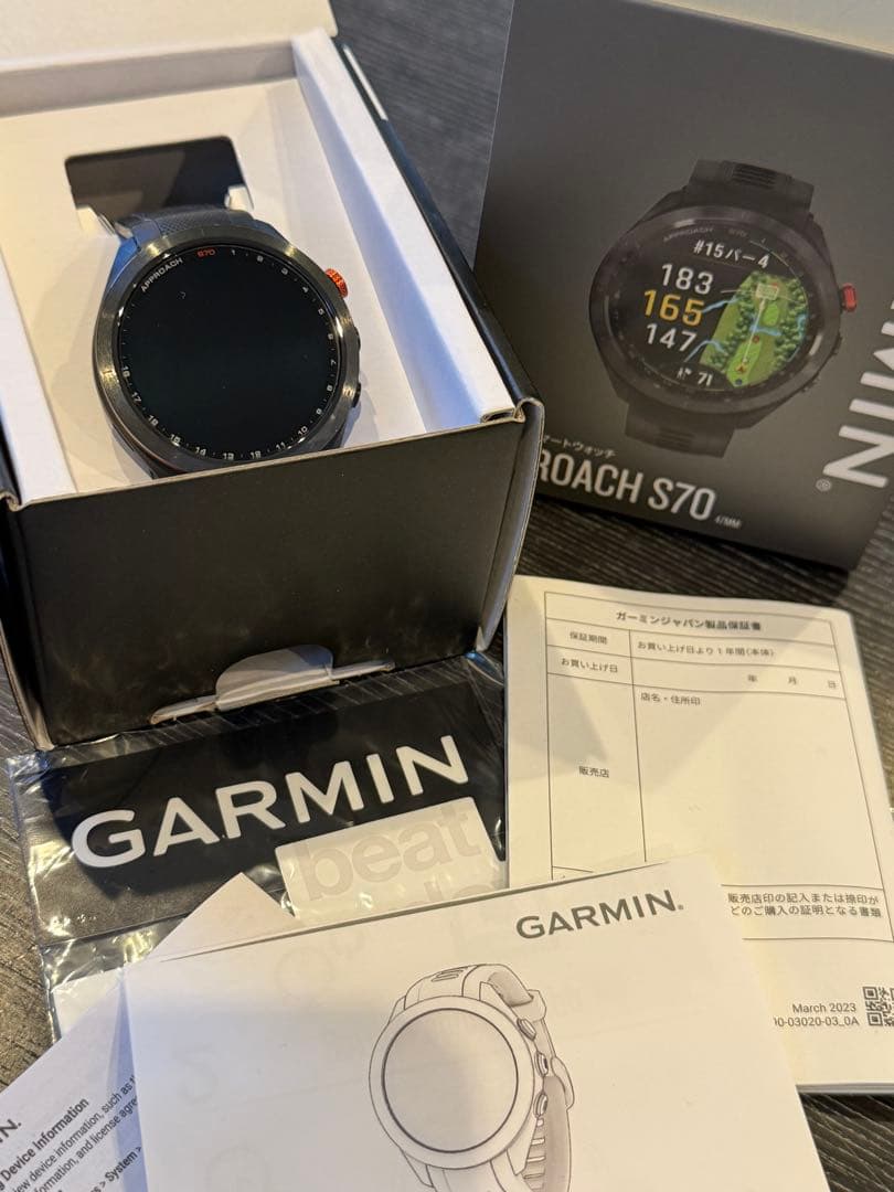 Garmin Approach S70 GPSゴルフスマートウォッチ 47mm
