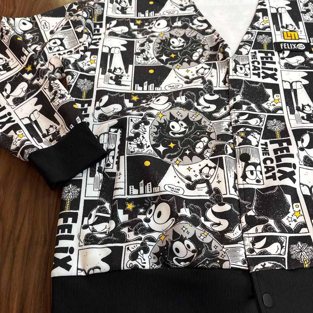 ラウドマウス×フィリックス　メンズ カーディガン　LL ブラック