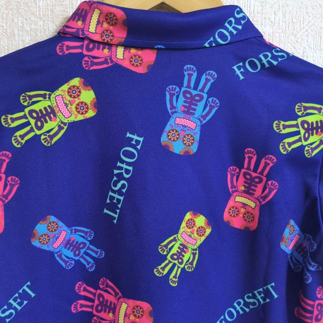 フォルセット FOREST ゴルフウェア フォルセットパターン ポロシャツ S