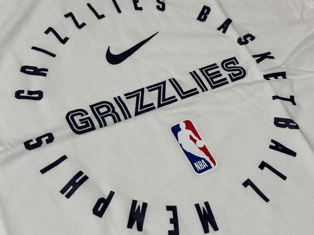 ナイキグリズリーズNBA25シーズン選手支給品プラクティスノースリーブMサイズ