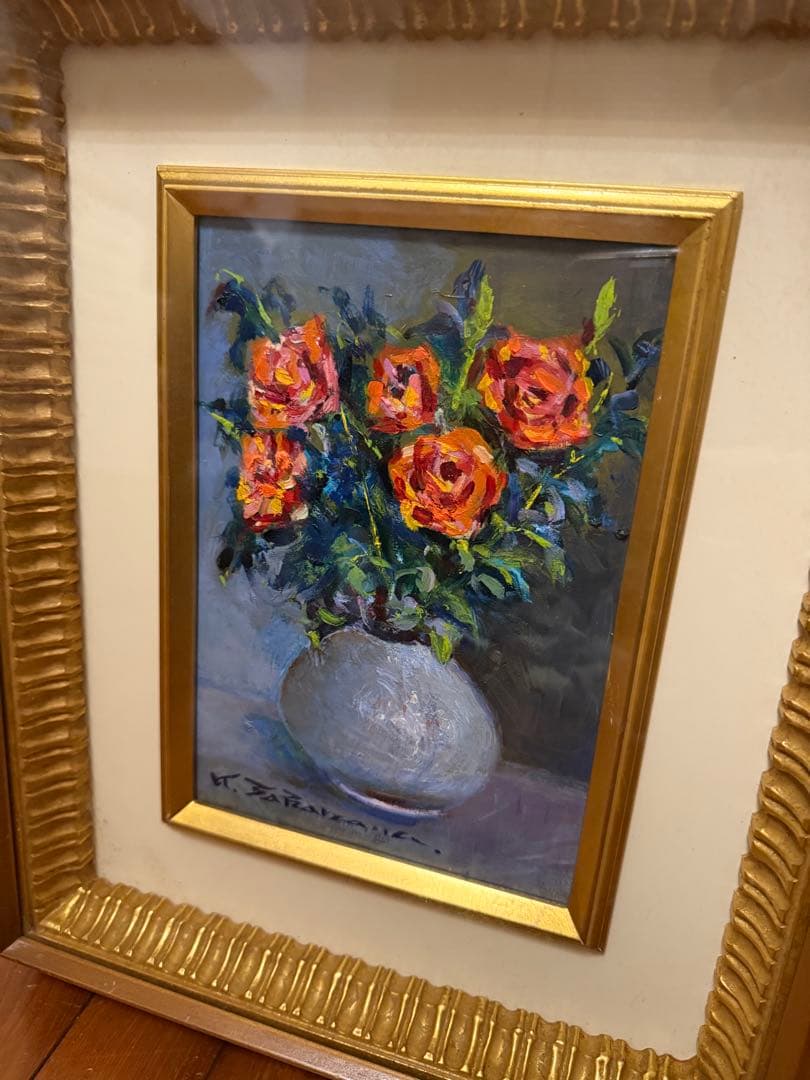 35.「花」髙橋一善 油絵