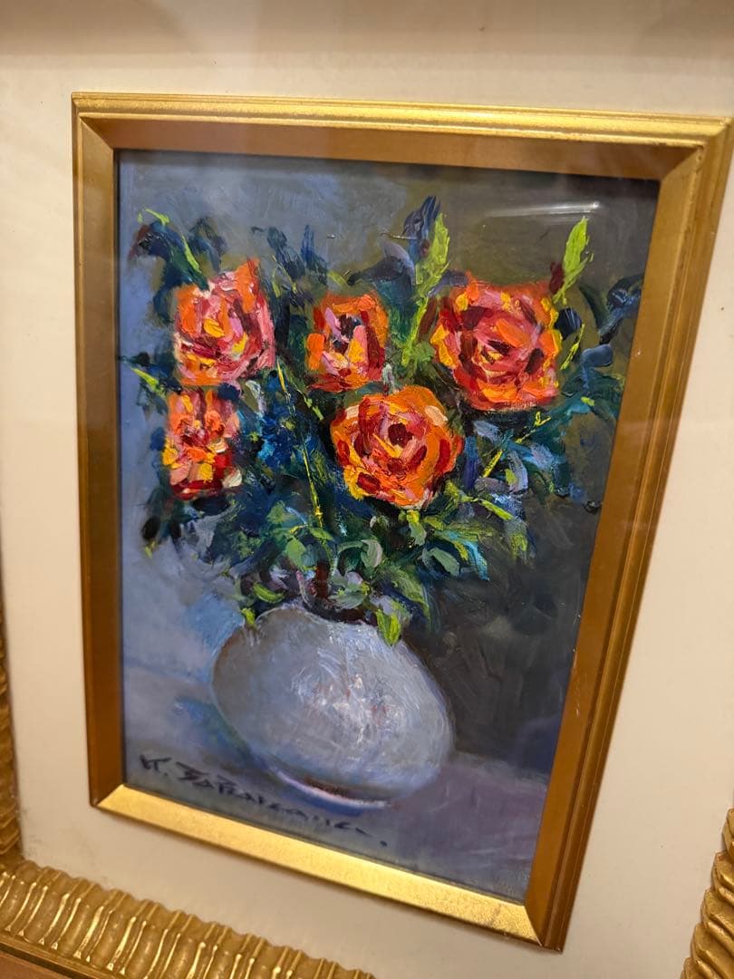 35.「花」髙橋一善 油絵