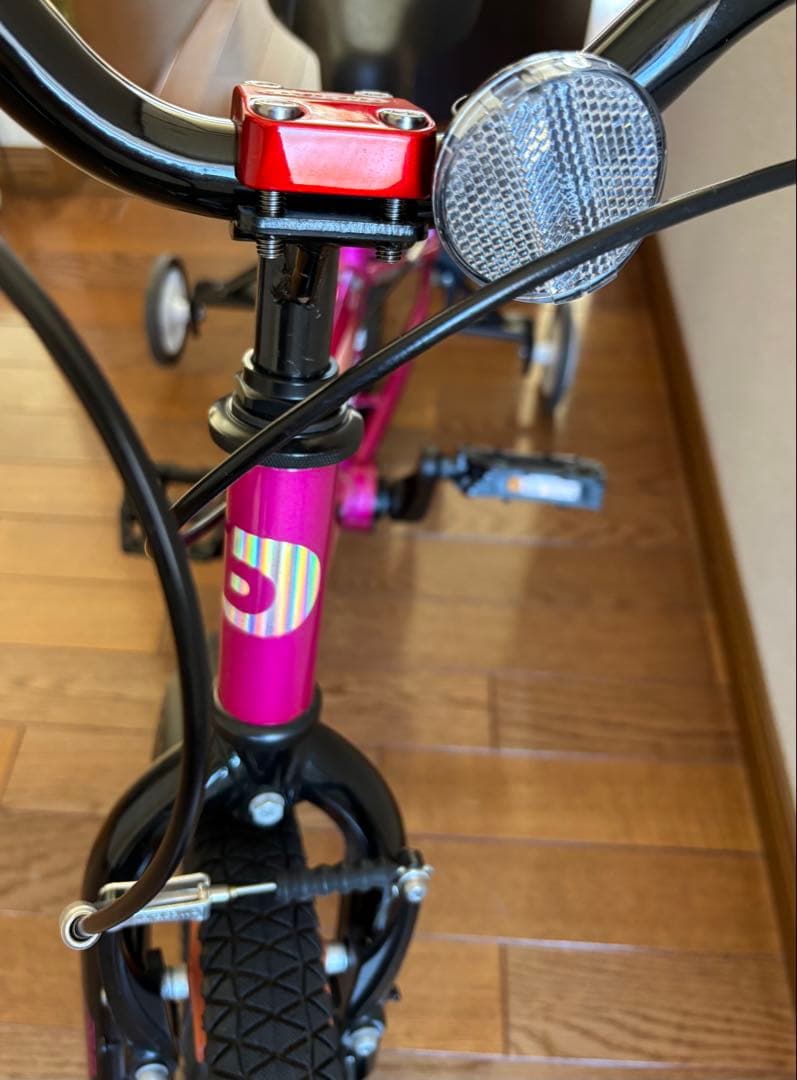 d-bike 子供用自転車 ピンク 補助輪付き　16インチ
