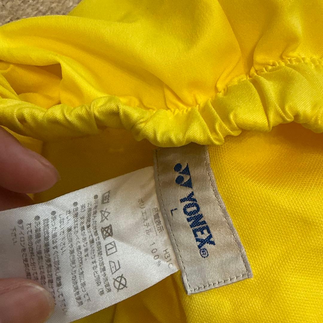 ⭐️レア　YONEX イエローポロシャツ＆ショートパンツセット M/L