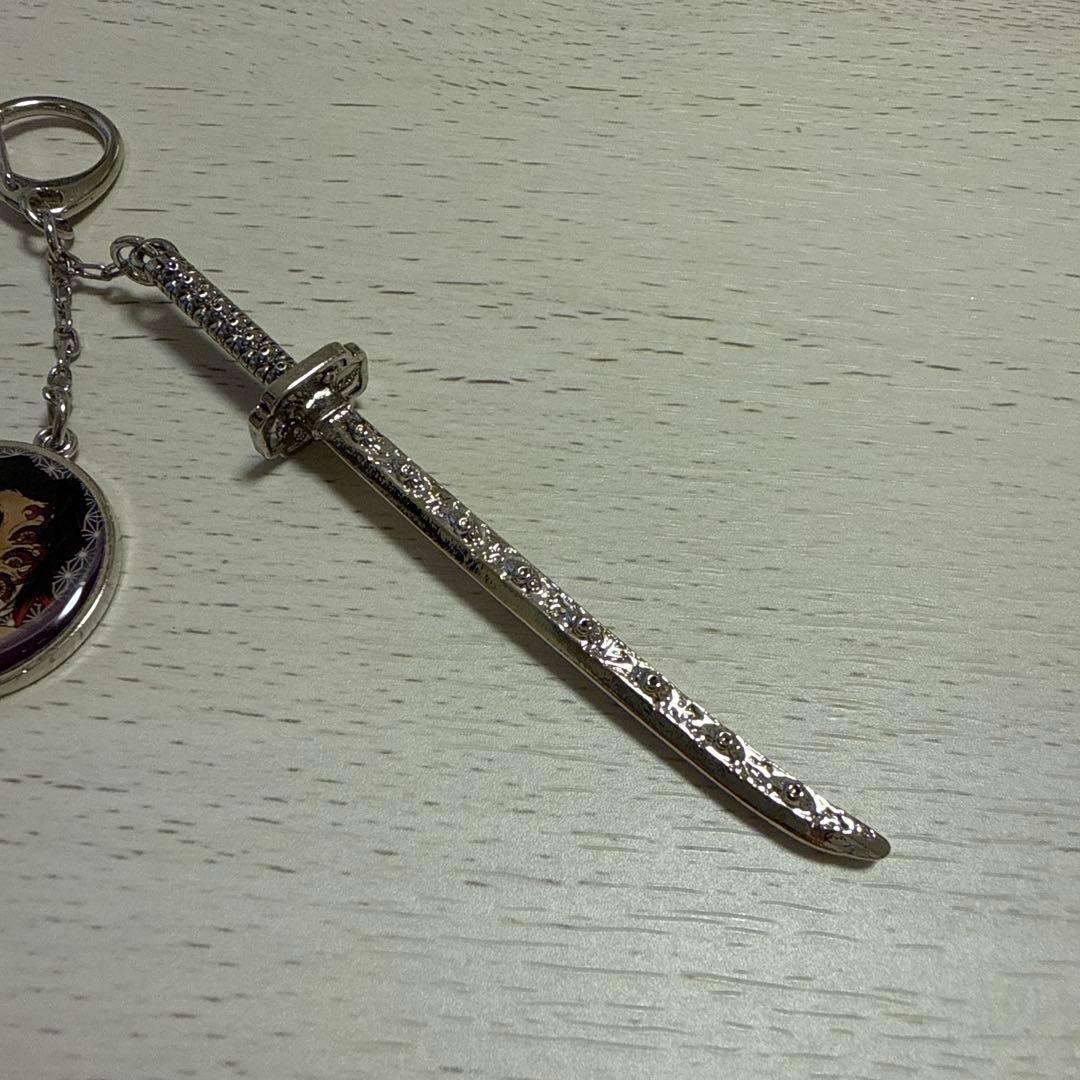 b*7様 黒死牟 コレクションチャームビッグ 刀 キーホルダー 鬼滅 上弦の壱