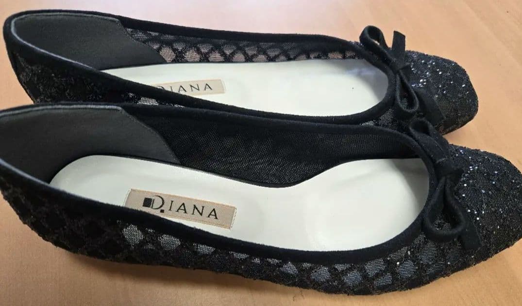 新品同様DIANAスクエアトゥバレエシューズ入学式卒業式定価15,950
