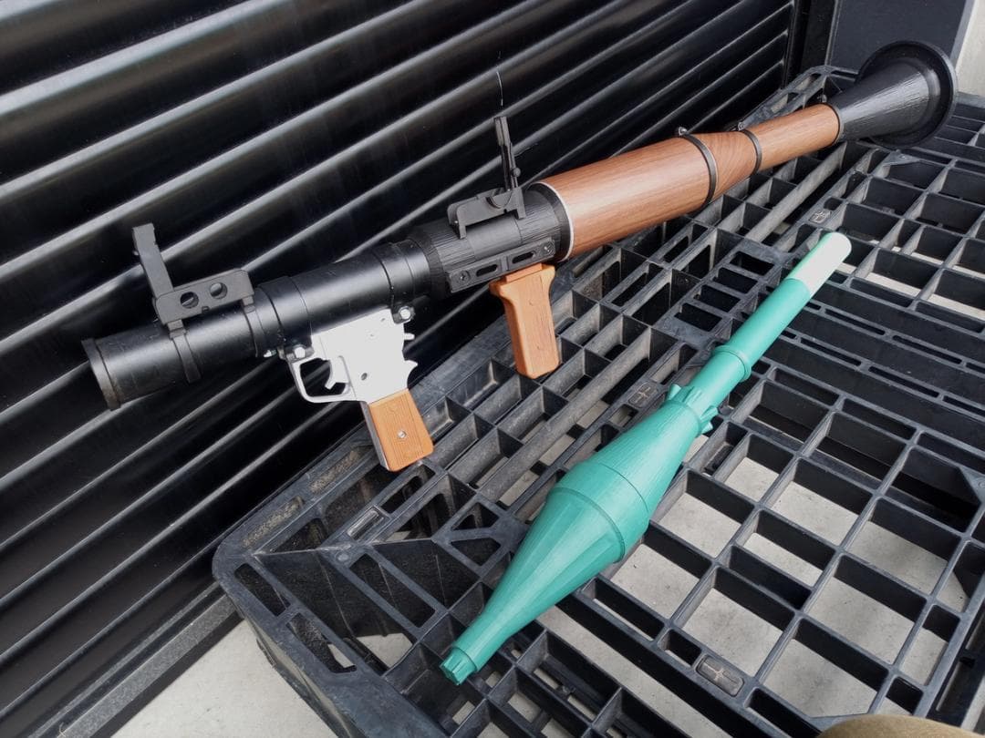 フルスクラッチ RPG-7 ロケットランチャー 3Dプリンター 成形 T