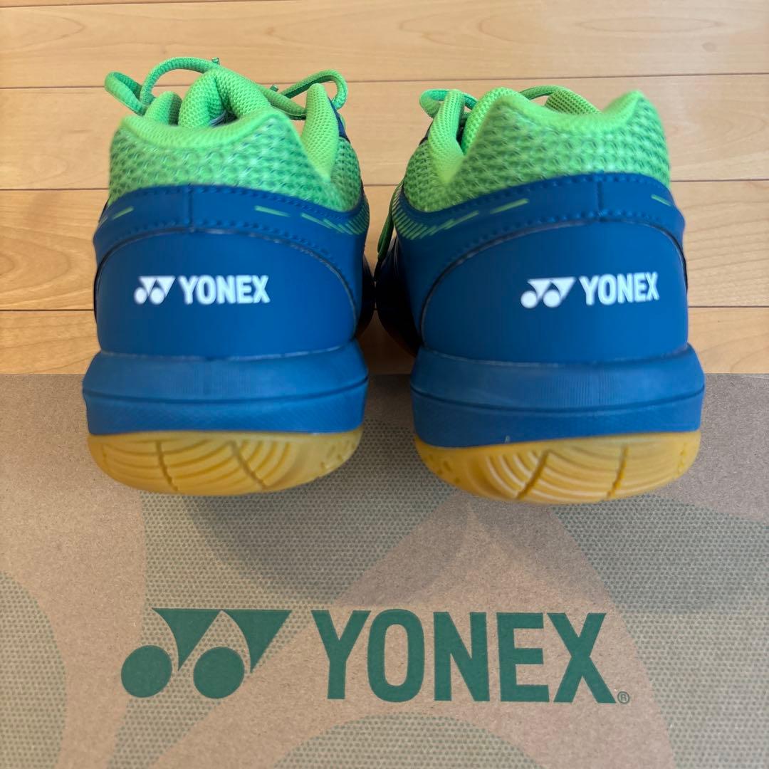 YONEX SHB-65 バドミントンシューズ 青/緑　28cm