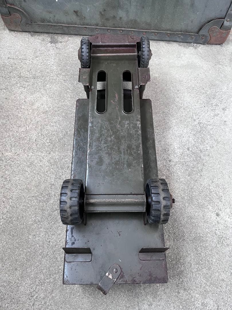 【antique】50'sミリタリー トイトラック TOY ブリキ