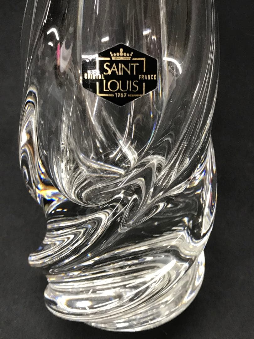 【経年美品】SAINT LOUIS 花瓶　ベース