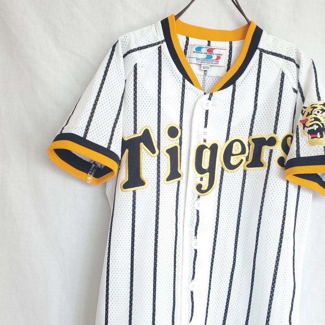 90s,ヴィンテージ 阪神タイガース ジュニア ユニフォーム ウェア 刺繍