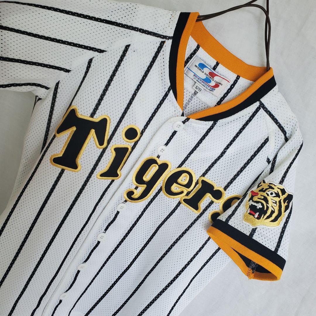 90s,ヴィンテージ 阪神タイガース ジュニア ユニフォーム ウェア 刺繍