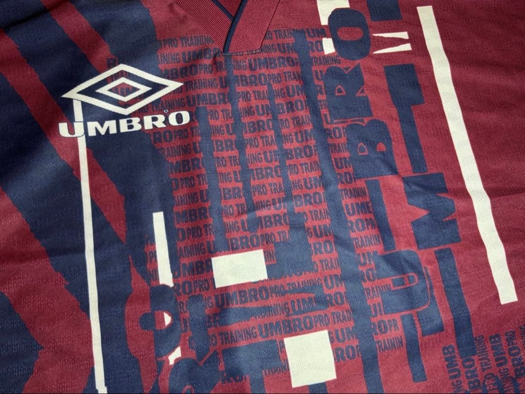 英国製 90s UMBRO GAME SHIRT アンブロ サッカー シャツ