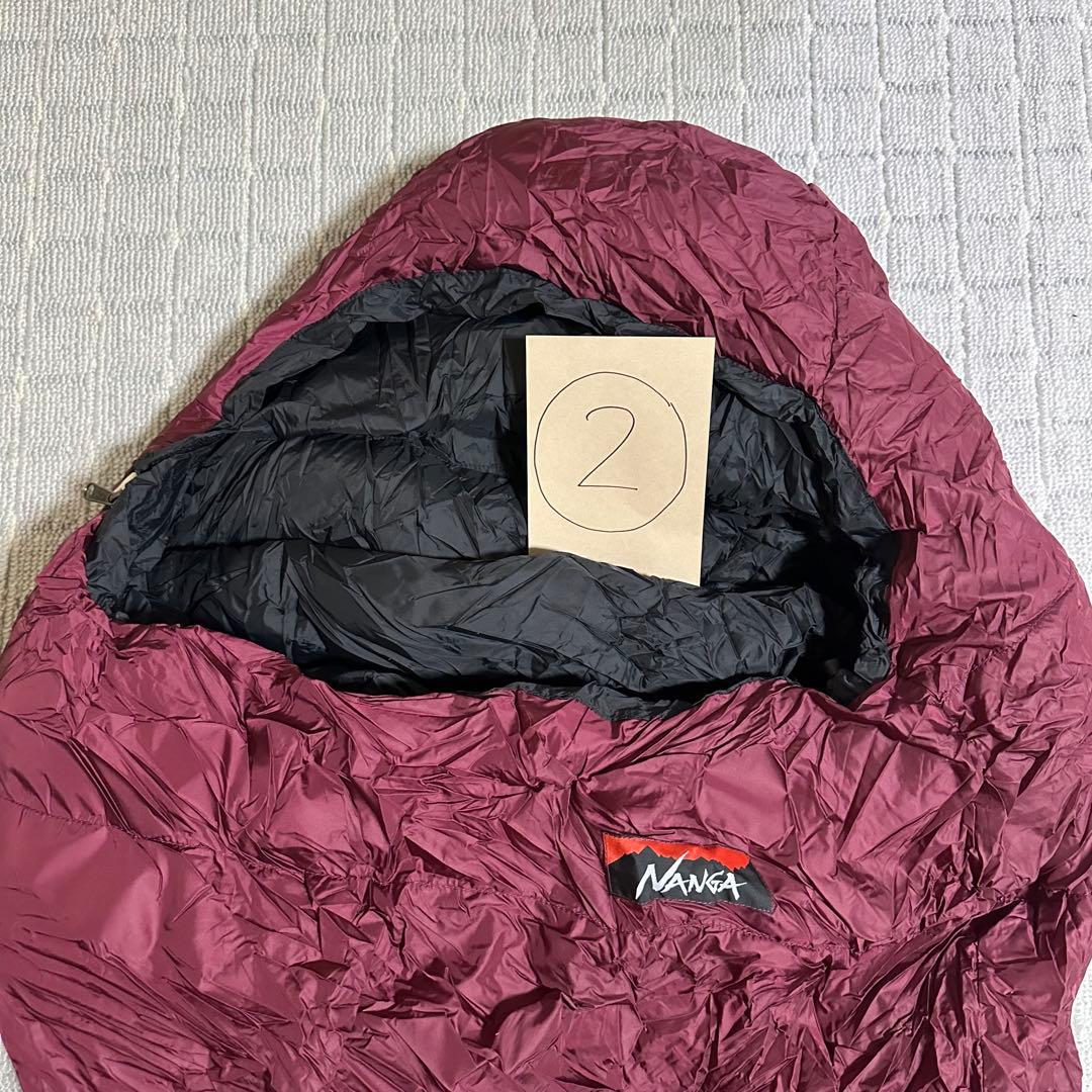 ナンガ NANGA 600std 寝袋 ダウン シュラフ メッシュバッグ付②