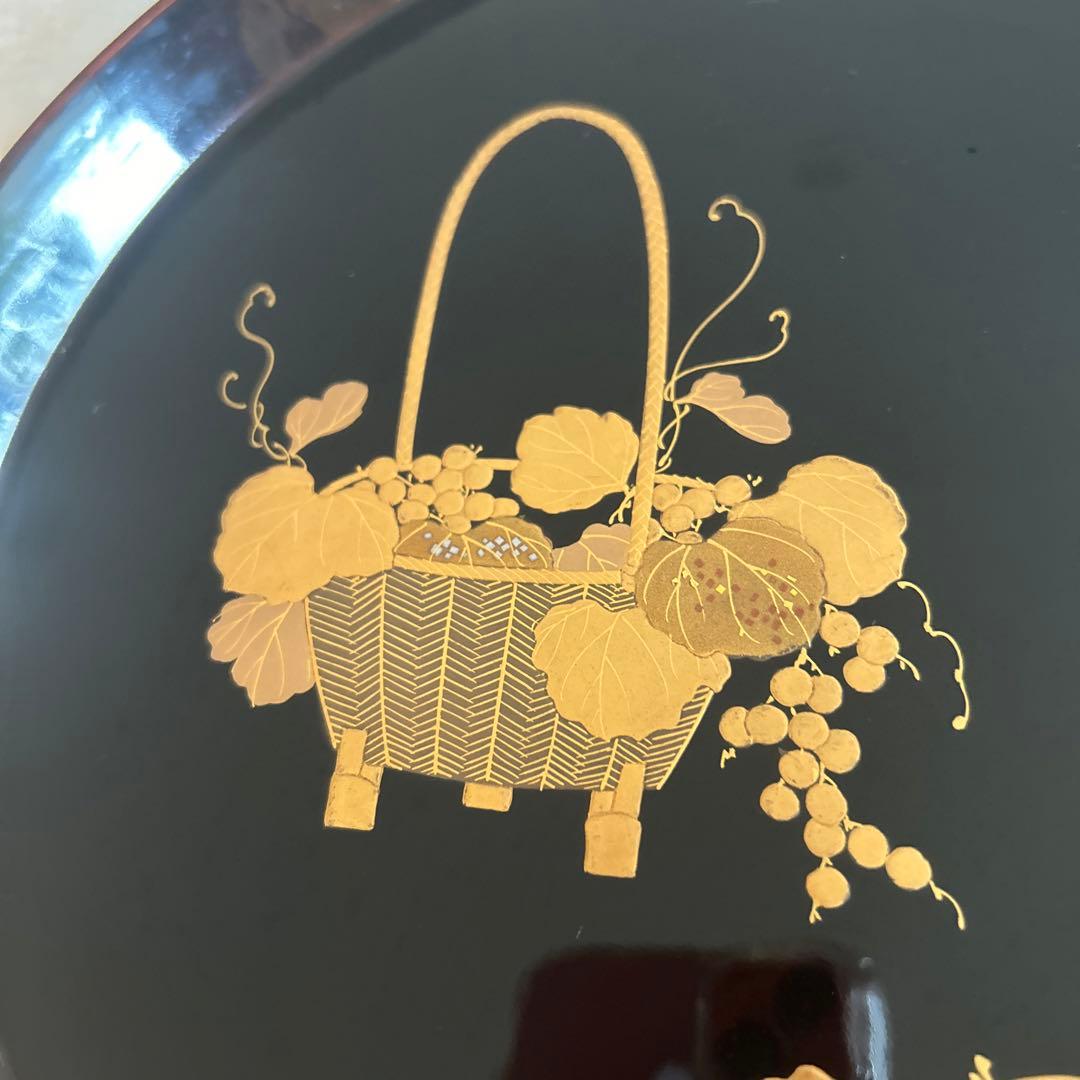 漆器塗りお盆
