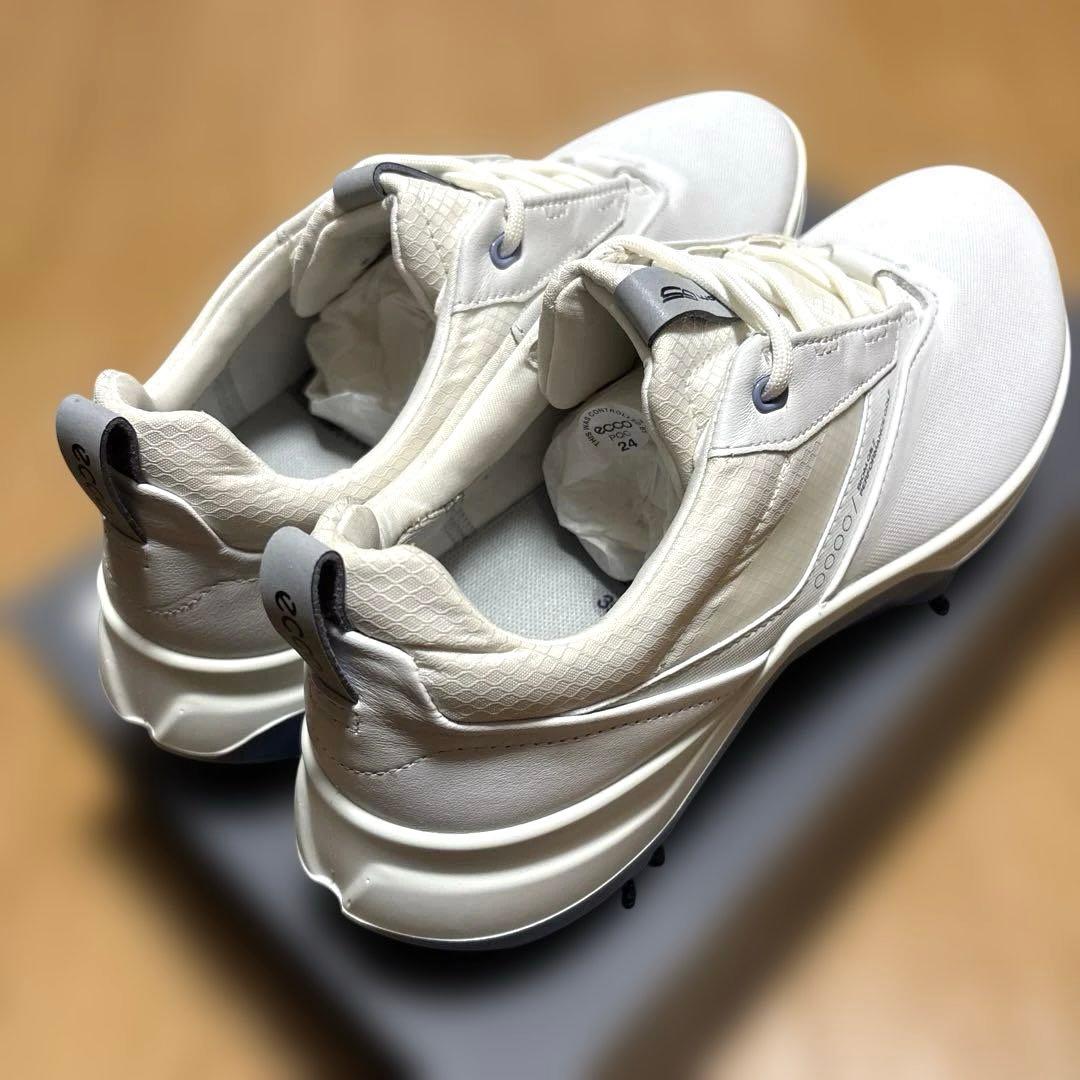 eccoレディース防水レースアップゴルフシューズ　バイオム G5 24.5cm