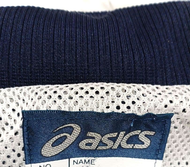 厚手 asics ウインドブレーカー セットアップ ネイビー XL O