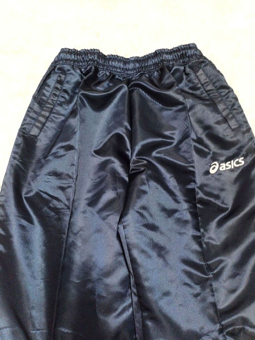 厚手 asics ウインドブレーカー セットアップ ネイビー XL O