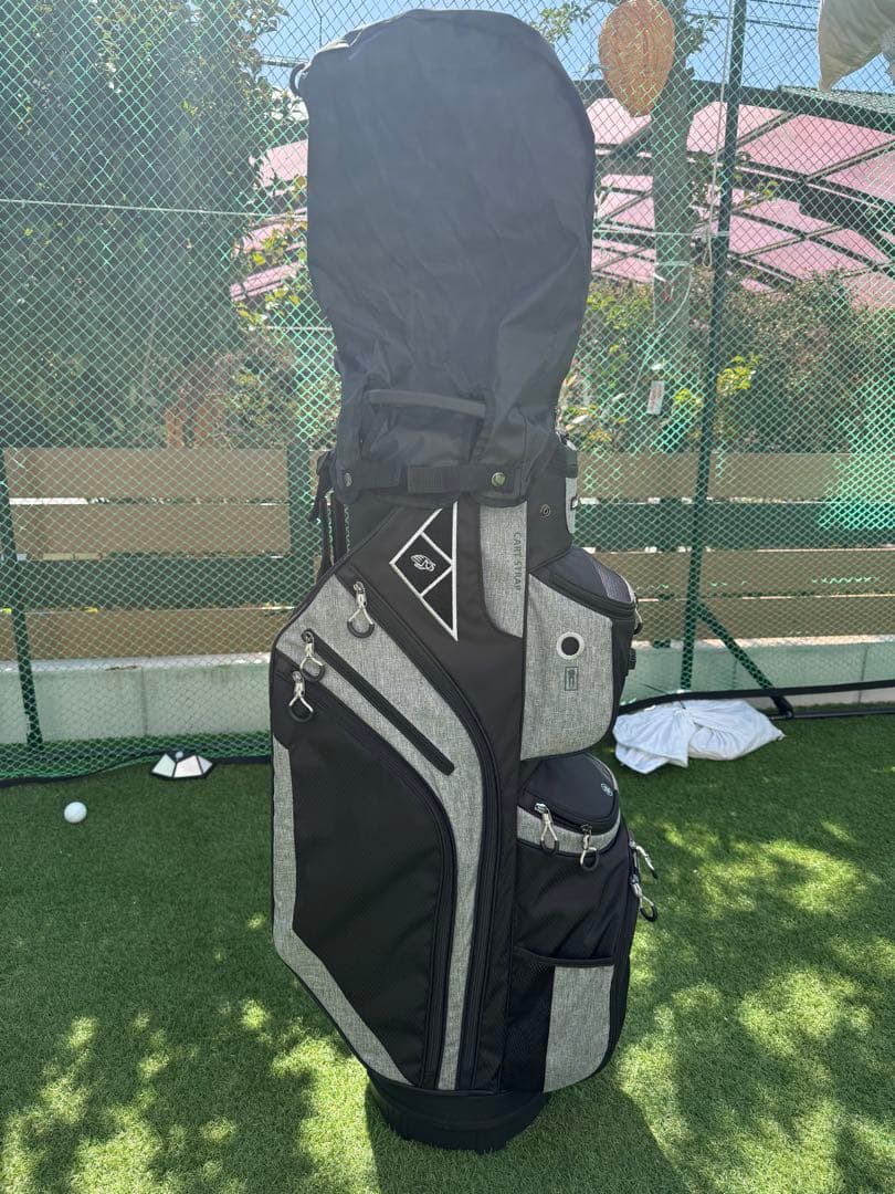 新品 Livsin Golf キャディバッグ ゴルフバッグ 9.5型 グレー