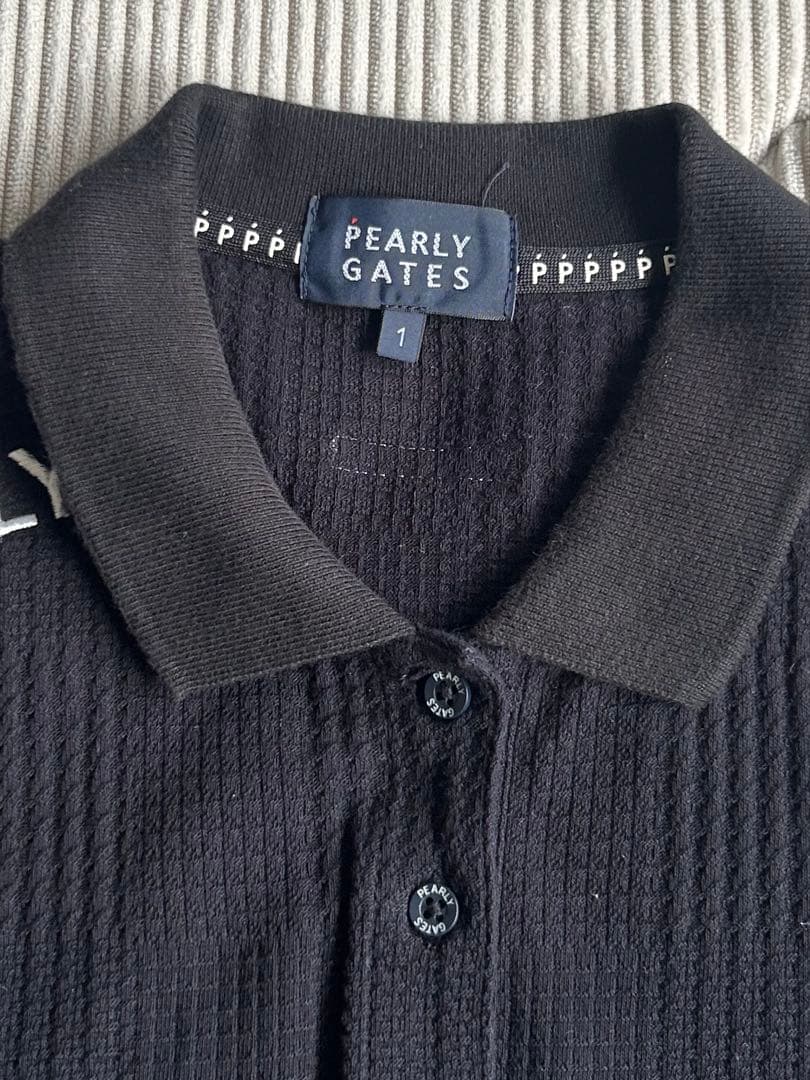 PEARLY GATES フレアポロシャツ　ネイビー