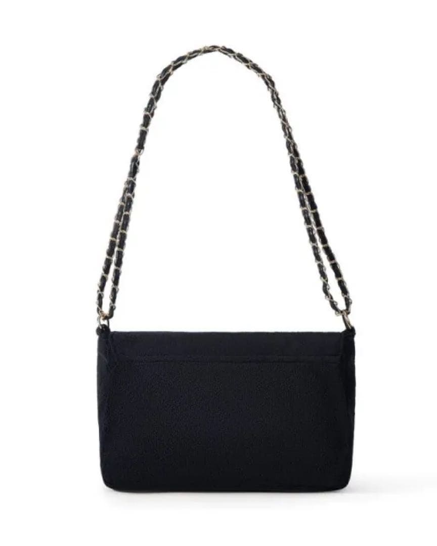 訳あり品 CHANELシャネル ミニバッグ ポーチ ブラック×ホワイト