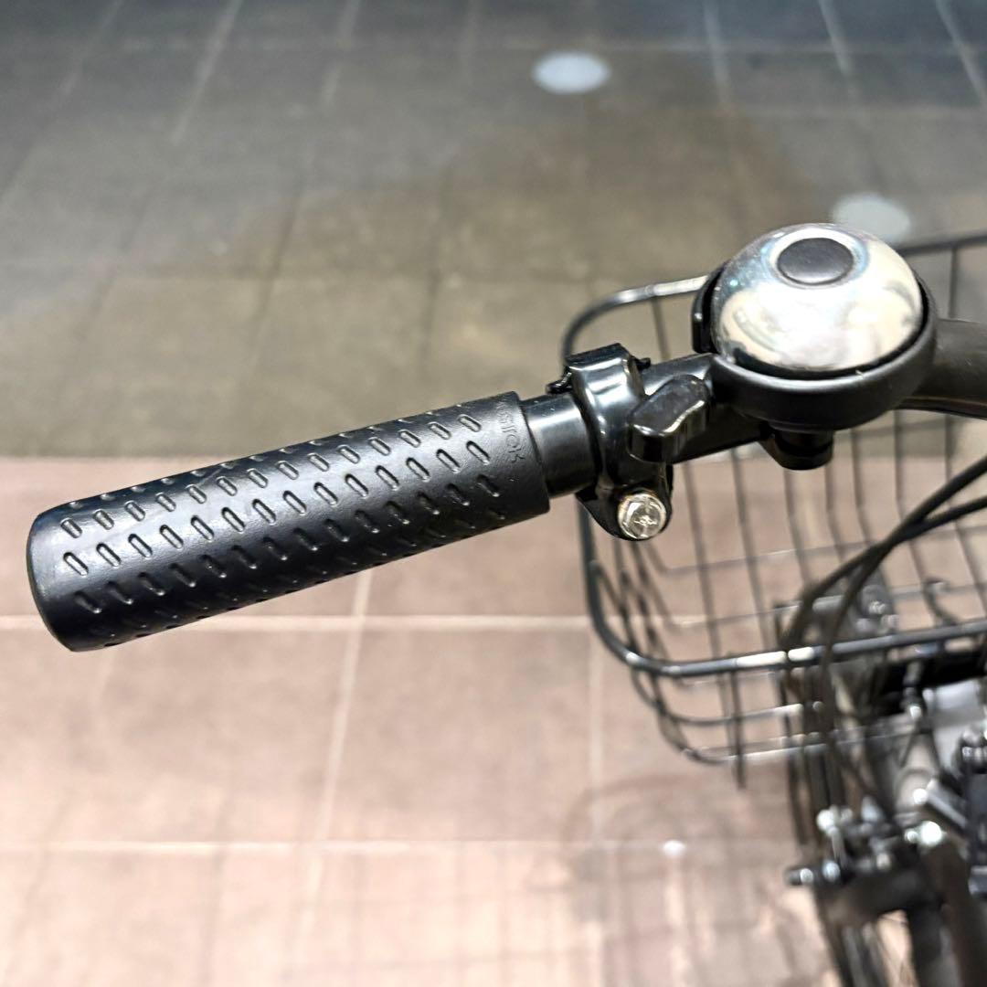 【超美品】【送料込】ON AIR 折りたたみ自転車 マットブラック 6段ギア