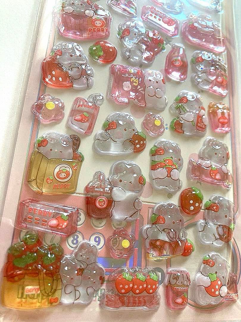ぷくぷくシールまとめ売り　全14枚　　　サンリオ他