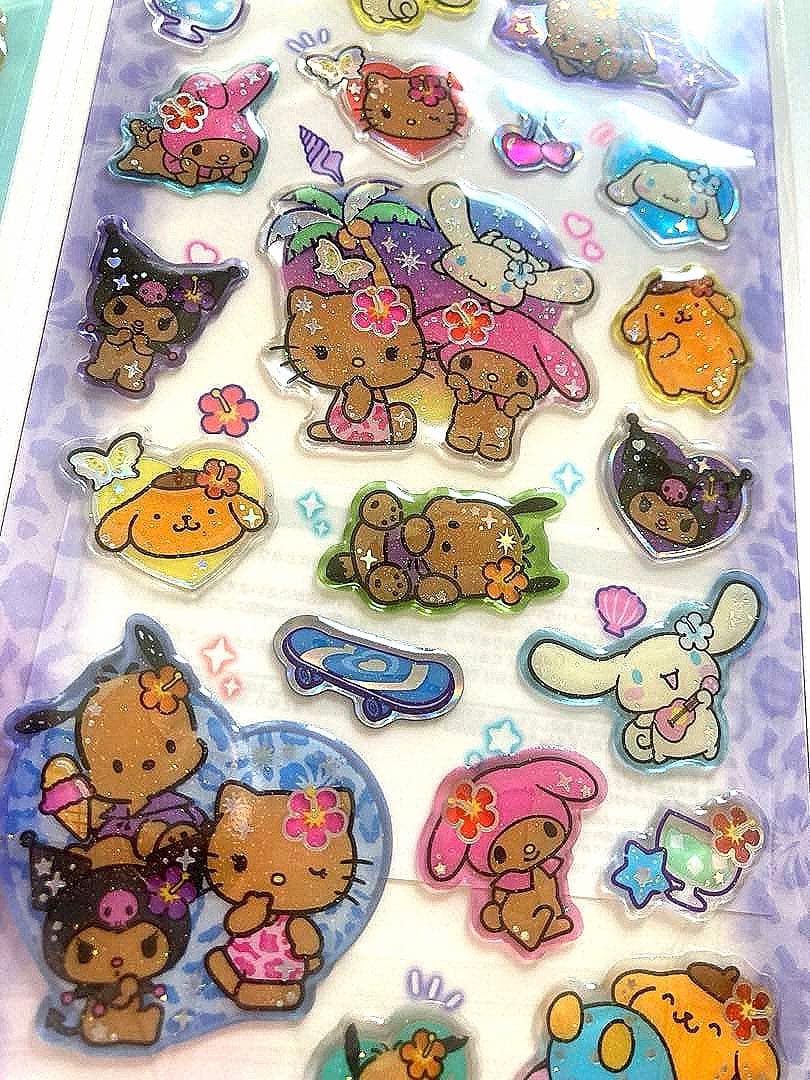 ぷくぷくシールまとめ売り　全14枚　　　サンリオ他