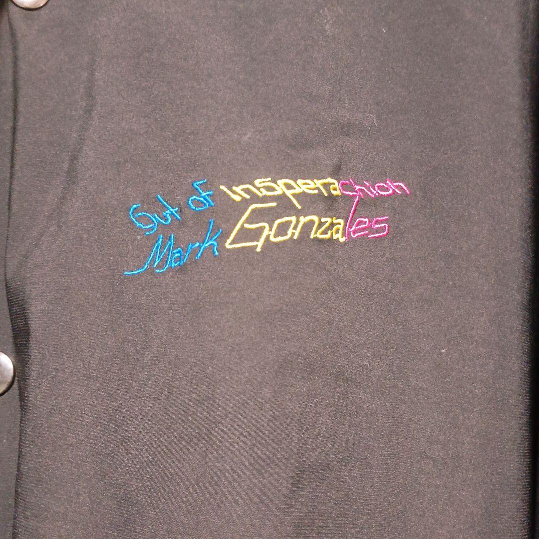 Mark Gonzales 刺繍ジャケット ブラック スケーター バックパック
