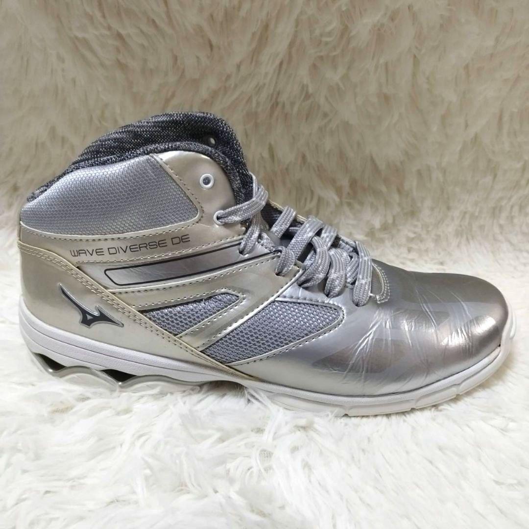 MIZUNO ミズノ ウェーブダイバースDE　シルバー　25.0cm　レアカラー