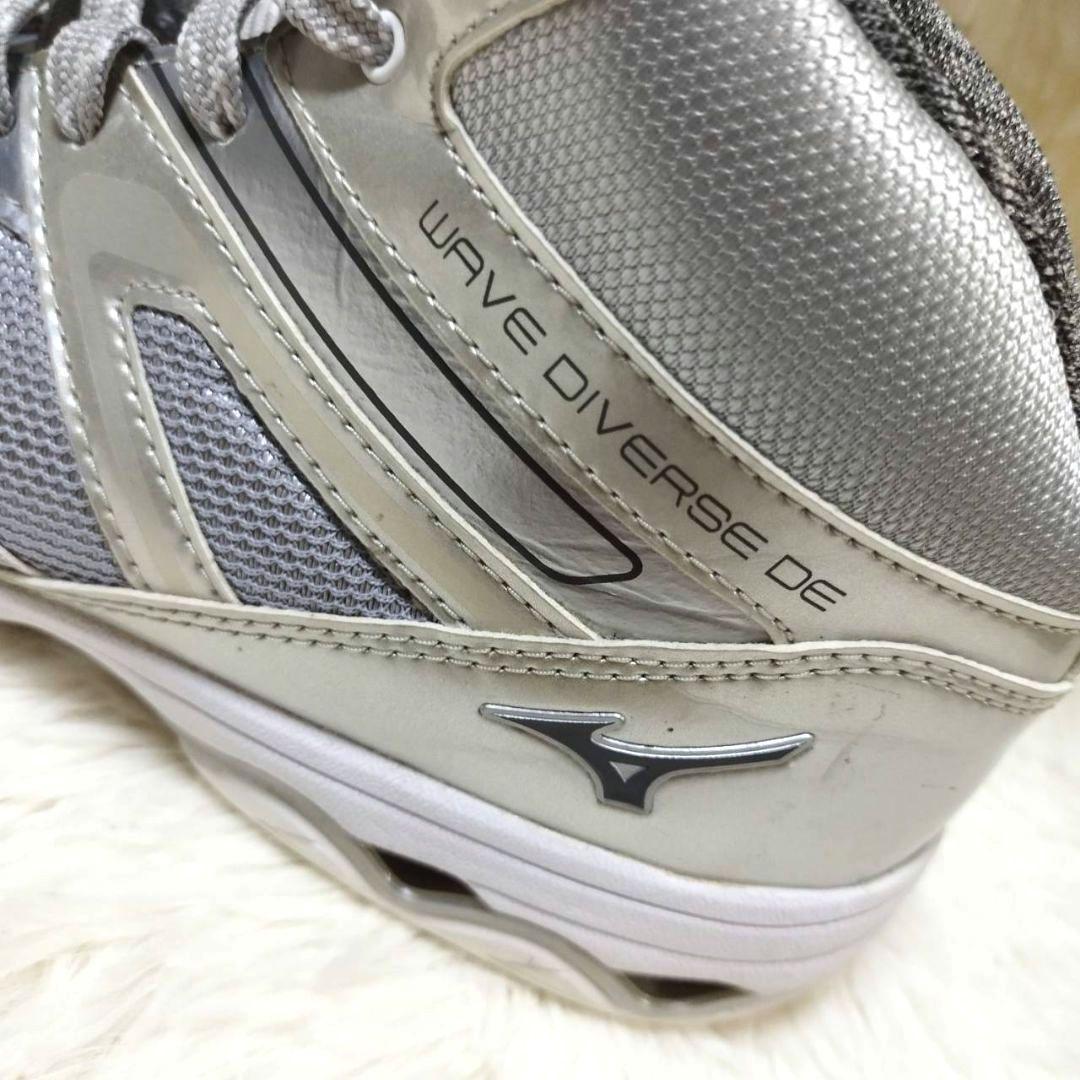 MIZUNO ミズノ ウェーブダイバースDE　シルバー　25.0cm　レアカラー