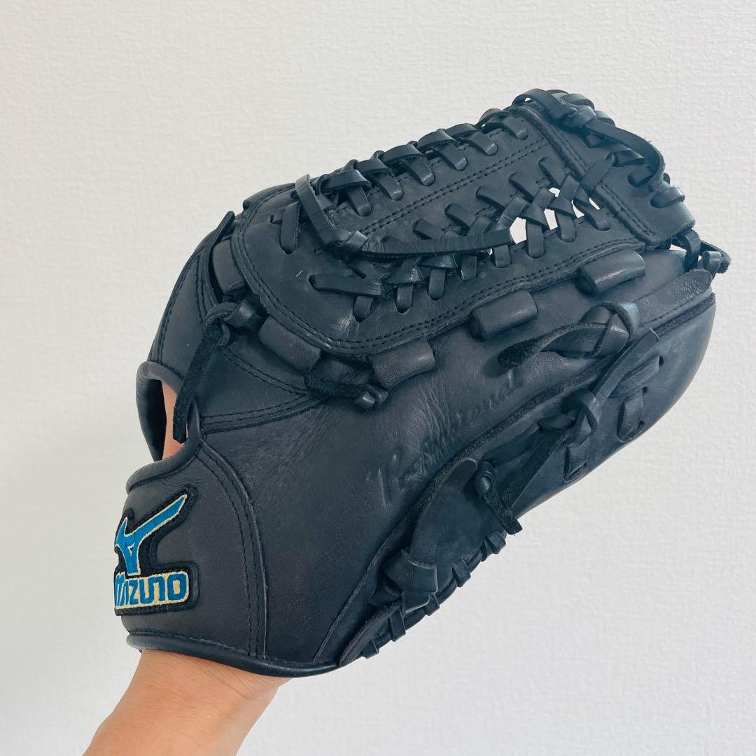 【極美品】MIZUNO ミズノ　ビューリーグ　軟式グローブ　右投げ　即戦力　黒色