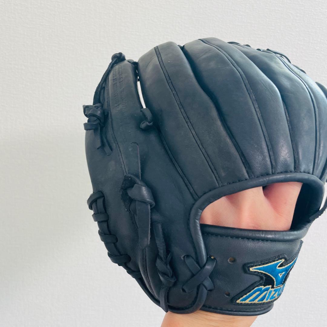【極美品】MIZUNO ミズノ　ビューリーグ　軟式グローブ　右投げ　即戦力　黒色
