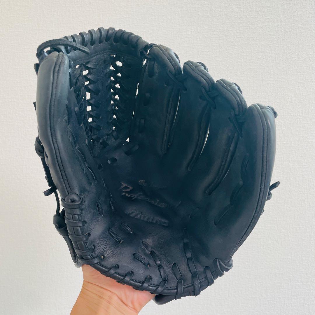 【極美品】MIZUNO ミズノ　ビューリーグ　軟式グローブ　右投げ　即戦力　黒色