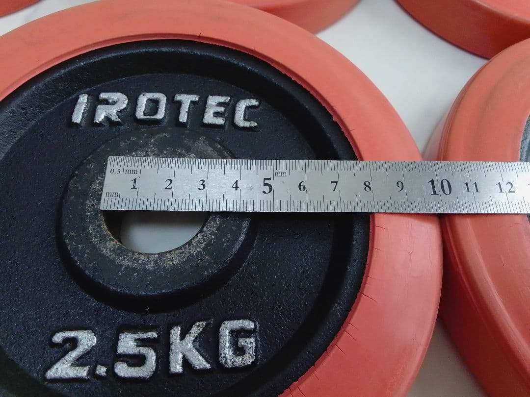 iROTEC ラバー付 ダンベル プレート 約20kg アイロテック ④