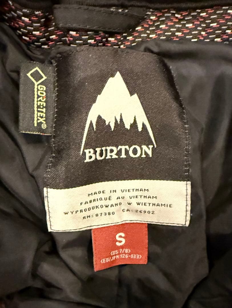 BURTON GORE-TEX 上下セット キッズS(US7/8)
