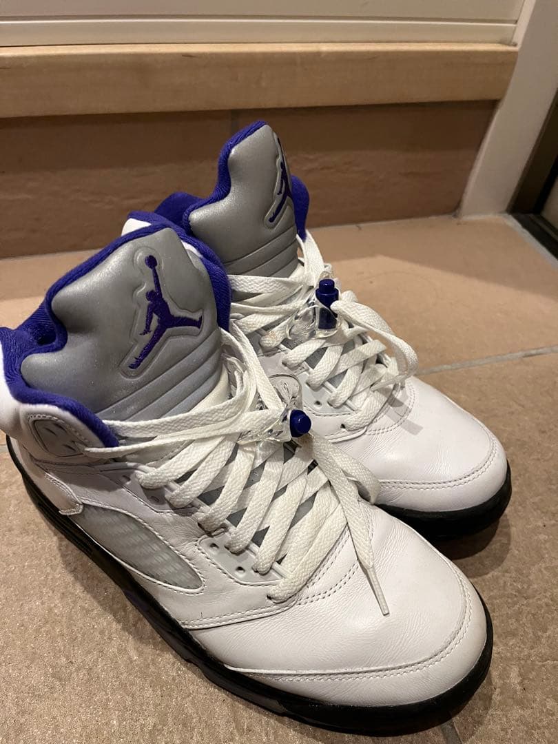 Air Jordan 5 ホワイト/パープル