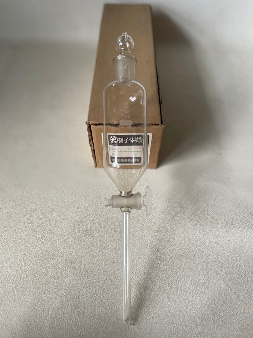 北海計量器株式会社 硝子体積計 分液ロート 円筒形 300ml 11 SUPER