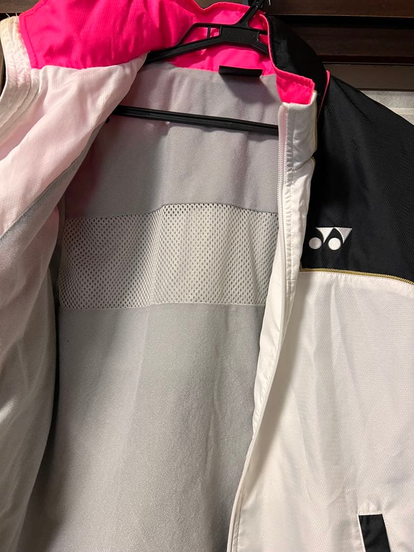 YONEX ウインドブレーカー上下JP SS ホワイト/ピンク/ブラック