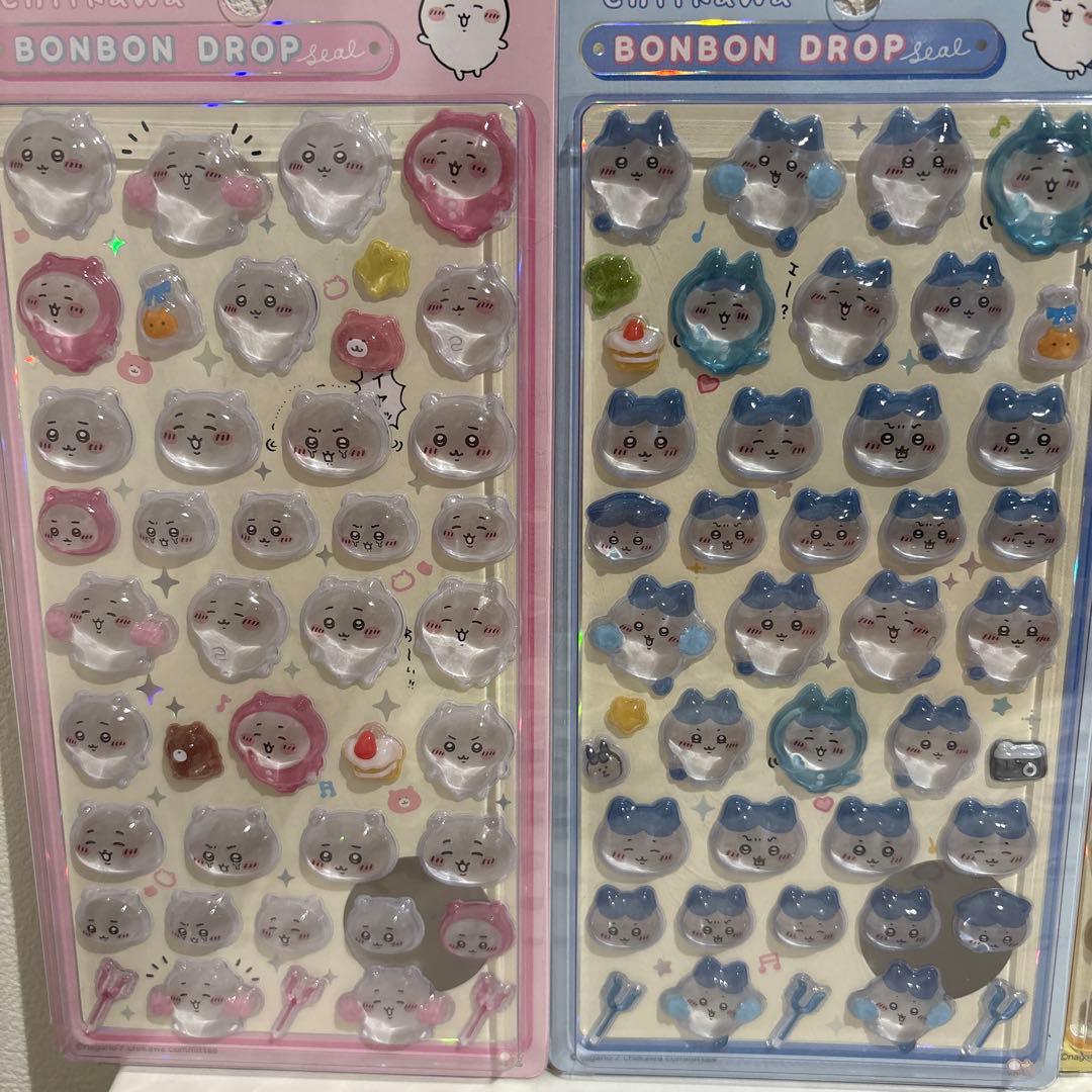 正規品　ちいかわボンボンドロップシール4種