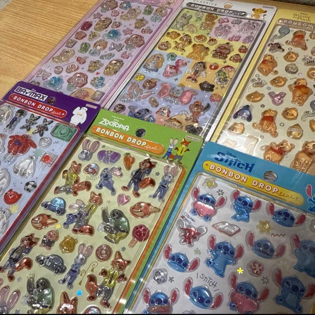 【正規品】ボンボンドロップシール ディズニー 8種類 コンプリート 第二弾